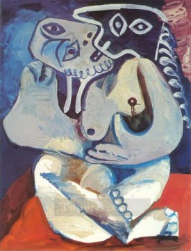 Femme dans un fauteuil 1971 Cubism Oil Paintings